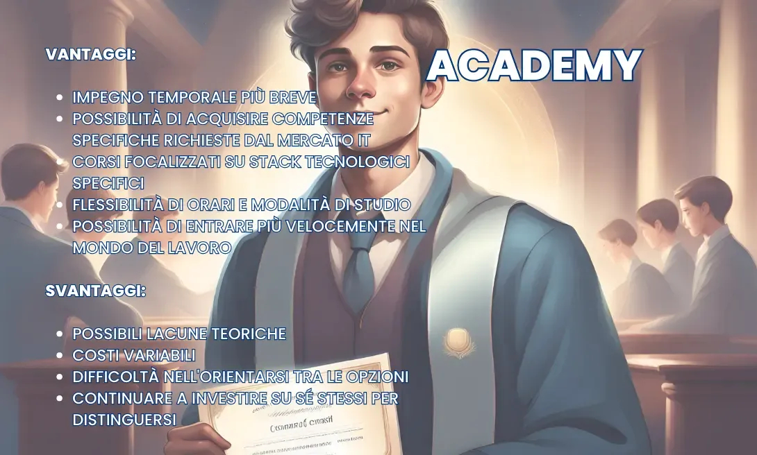 vantaggi svantaggi academy dev